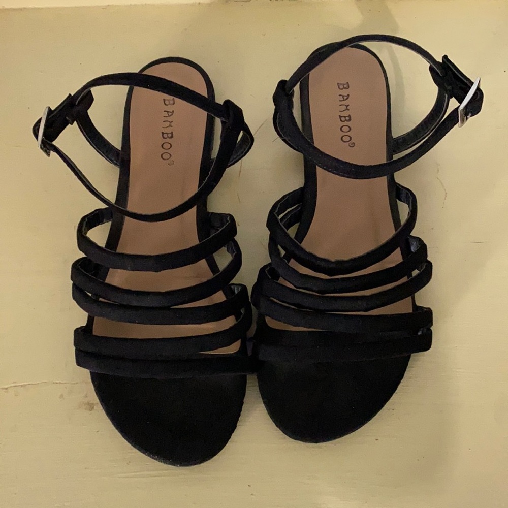 Bamboo strappy sandals